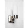 Globo SPACE wall light stainless steel, matt nickel, white, 1-light source
