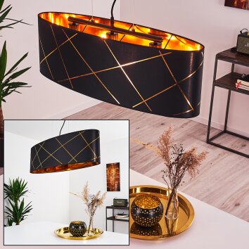 Opatija Pendant Light black, 3-light sources