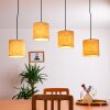 SHIBURG Pendant Light Light wood, 4-light sources