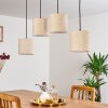 SHIBURG Pendant Light Light wood, 4-light sources