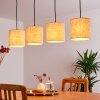 SHIBURG Pendant Light Light wood, 4-light sources