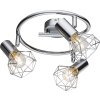 Globo XARA Ceiling Light chrome, 3-light sources