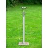Brilliant York outdoor floor lamp stainless steel, 1-light source, Motion sensor