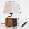BANISTER Table Lamp brown, rust-coloured, 1-light source