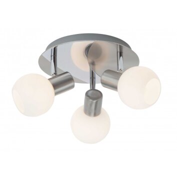 Brilliant TIARA round spotlight white, 3-light sources