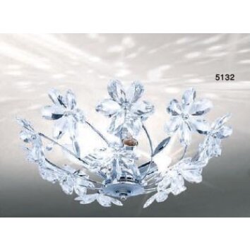 Globo JULIANA ceiling light chrome, 3-light sources