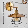 MOENA Wall Light antique brass, bronze, 1-light source