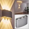 Abaiang Outdoor Wall Light LED silver, 6-light sources