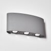 Abaiang Outdoor Wall Light LED silver, 6-light sources