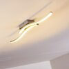 Letala Ceiling Light LED chrome, matt nickel, 2-light sources