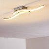Letala Ceiling Light LED chrome, matt nickel, 2-light sources