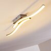 Letala Ceiling Light LED chrome, matt nickel, 2-light sources