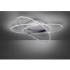 Leuchten Direkt MALIK Ceiling Light LED stainless steel, 1-light source, Remote control