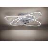 Leuchten Direkt MALIK Ceiling Light LED stainless steel, 1-light source, Remote control