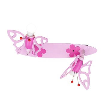 Elobra FALTER Ceiling Spotlight pink, 2-light sources