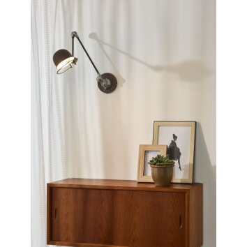 Lucide HONORE Wall Light rust-coloured, 1-light source