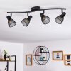 MALAWI Ceiling Light black, 4-light sources