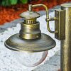 FOX Pedestal Light antique brass, black-gold, 1-light source