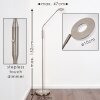 GULKANA Floor Lamp LED matt nickel, 1-light source, Colour changer