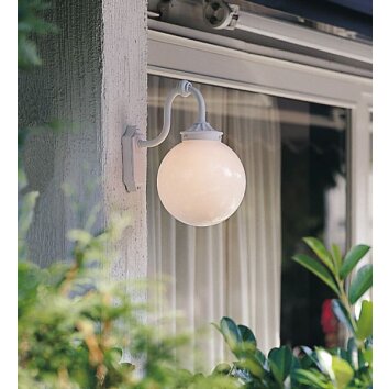 Konstsmide Arcturus wall light white, 1-light source