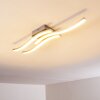 Letala Ceiling Light LED chrome, matt nickel, 3-light sources