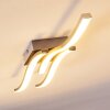 Letala Ceiling Light LED chrome, matt nickel, 3-light sources