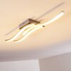 Letala Ceiling Light LED chrome, matt nickel, 3-light sources