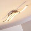 Letala Ceiling Light LED chrome, matt nickel, 3-light sources