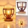 HAERVEJ Table Lamp Light wood, rust-coloured, 1-light source