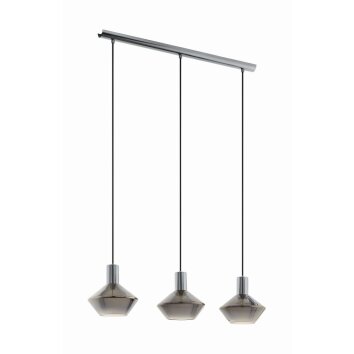 Eglo PONZANO Pendant Light matt nickel, 3-light sources