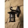 Brilliant Jordy outdoor wall light brown, rust-coloured, black, transparent, clear, 1-light source
