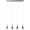 Brilliant FRIZZANTE Pendant Light LED chrome, 4-light sources