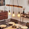 SEEGAARD Pendant Light Light wood, black, 3-light sources