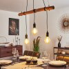 SEEGAARD Pendant Light Light wood, black, 3-light sources