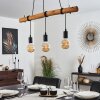 SEEGAARD Pendant Light Light wood, black, 3-light sources