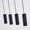 Zuoz Pendant Light black, 4-light sources
