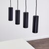 Zuoz Pendant Light black, 4-light sources