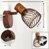 Wall Light Arjen Dark wood, rust-coloured, 1-light source