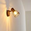 Wall Light Arjen Dark wood, rust-coloured, 1-light source