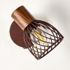 Wall Light Arjen Dark wood, rust-coloured, 1-light source