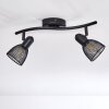 MALAWI Ceiling Light black, 2-light sources