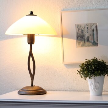 Steinhauer CAPRI table lamp bronze, 1-light source