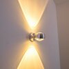 Sapri wall light silver, 1-light source