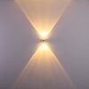 Sapri wall light silver, 1-light source