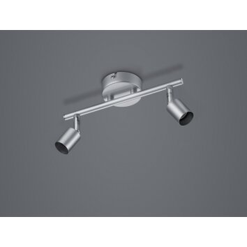 Reality lights PARIS ceiling light titanium, 2-light sources