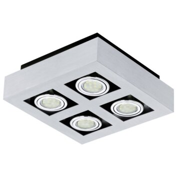 Eglo LOKE 1 Ceiling Light aluminium