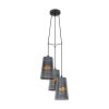 EGLO HONEYBOURNE Pendant Light black, 3-light sources