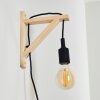 SASAGAWA Wall Light Light wood, black, 1-light source