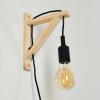 SASAGAWA Wall Light Light wood, black, 1-light source