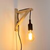 SASAGAWA Wall Light Light wood, black, 1-light source